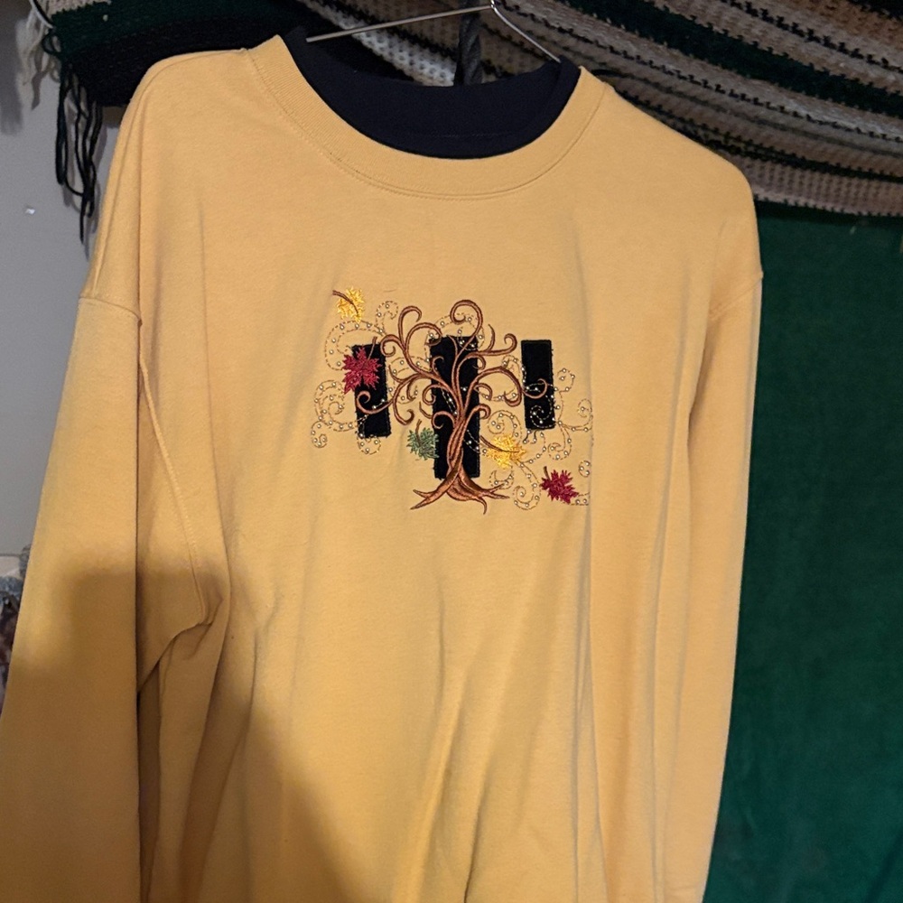 Yellow Graphic Sweatshirt